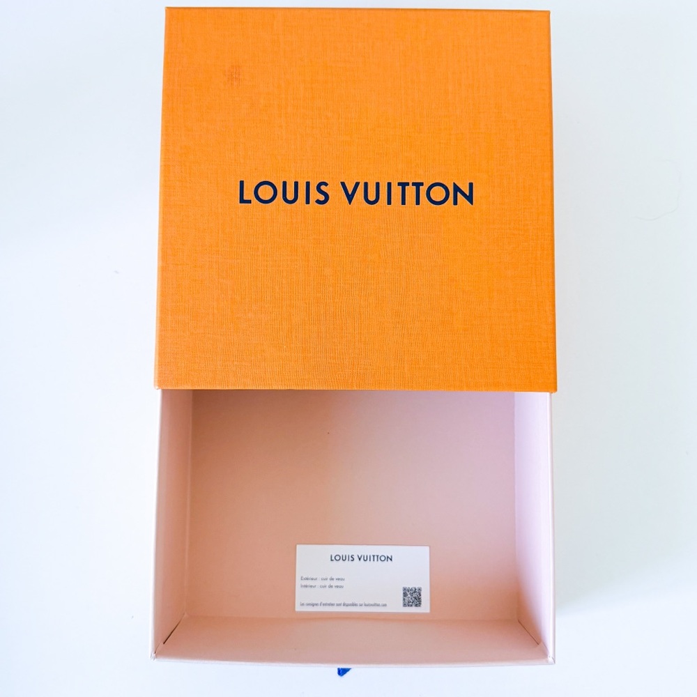 Louis Vuitton Signature Orange Box with Blue Pull